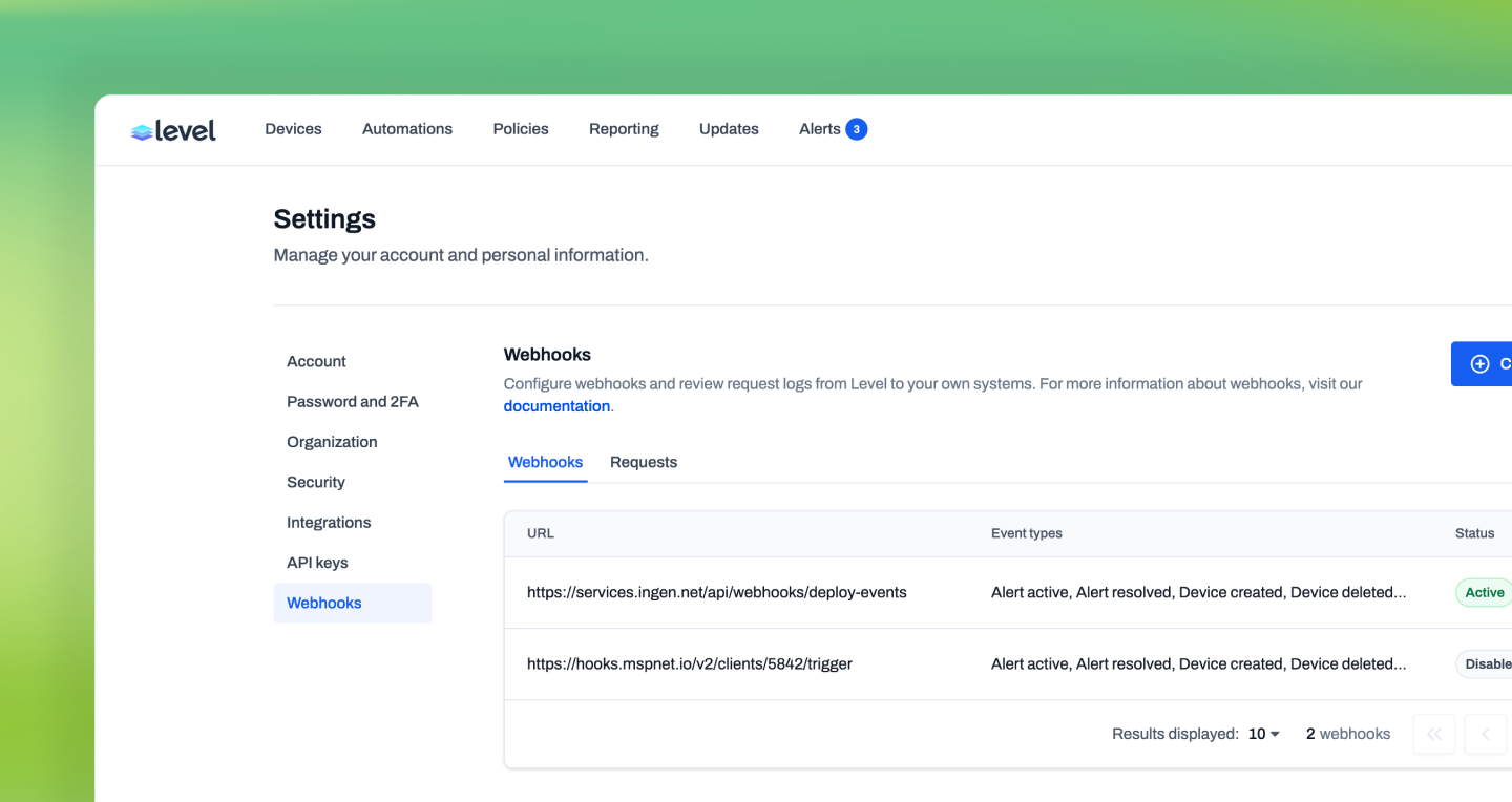 Webhooks